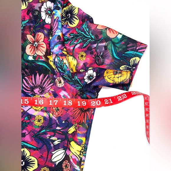 LuLaRoe Amelia Bright Floral dress, extra large spring cottage core fairy - Picture 3 of 10